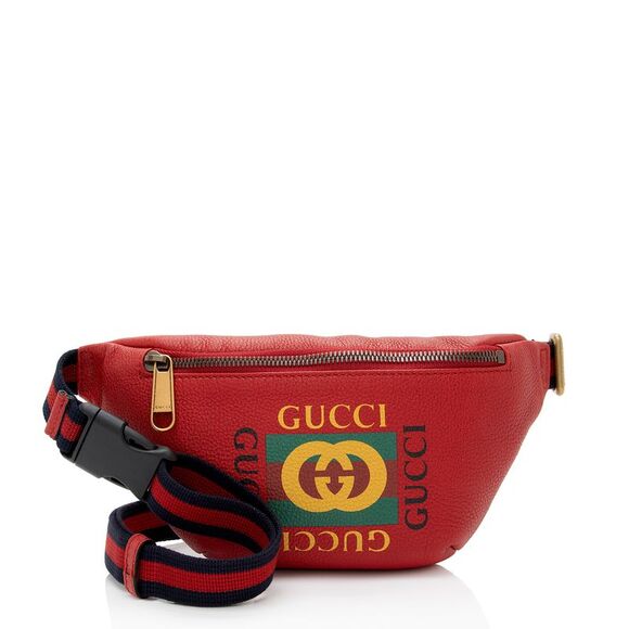 Gucci Handbags - Gucci Leather Logo Belt Bag